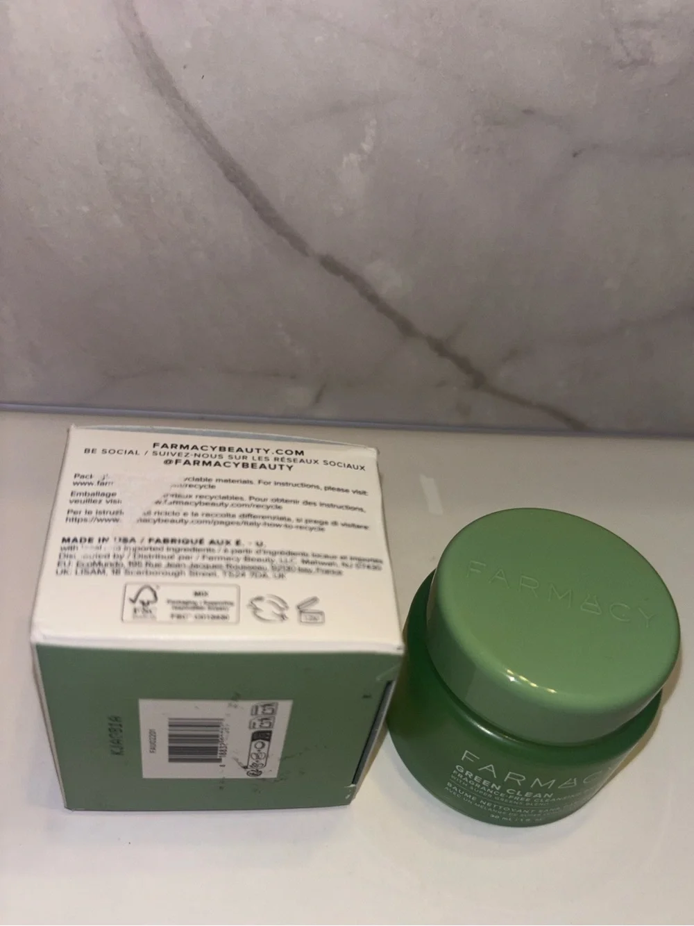 FARMACY Green Clean Fragrance-Free Cleansing Balm - 30 mL - New in Box